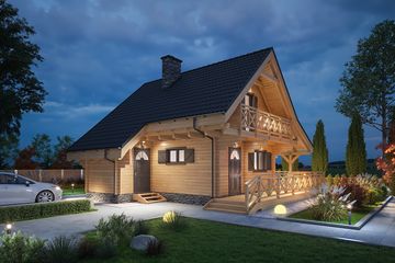  Projekt domu Jutrzenka 2 z gospodarczym (KDX1030) - projekt domu parterowego z poddaszem - Zdjęcie 6