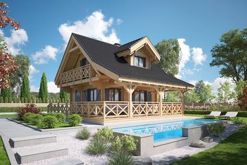  Projekt domu Jutrzenka 2 z gospodarczym (KDX1030) - projekt domu parterowego z poddaszem - Zdjęcie 11