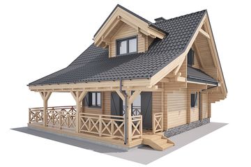  Projekt domu Jutrzenka 2 z gospodarczym (KDX1030) - projekt domu parterowego z poddaszem - Zdjęcie 10