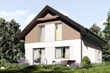  Projekt domu uA450 (WCB1581) - projekt domu parterowego z poddaszem - Zdjęcie 3