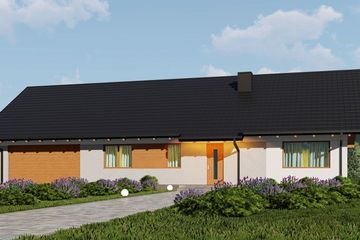  Projekt domu uA76v9 (WCB1582) - projekt domu parterowego - Zdjęcie 2