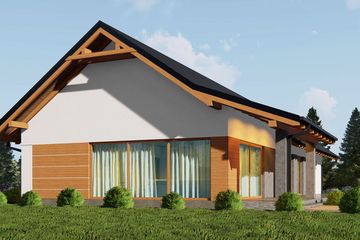  Projekt domu uA76v9 (WCB1582) - projekt domu parterowego - Zdjęcie 3