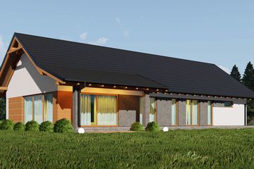  Projekt domu uA76v9 (WCB1582) - projekt domu parterowego - Zdjęcie 4