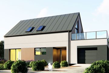  Projekt domu uA410 (WCB1586) - projekt domu parterowego z poddaszem - Zdjęcie 2