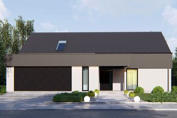  Projekt domu uA377 (WCB1587) - projekt domu parterowego - Zdjęcie 1