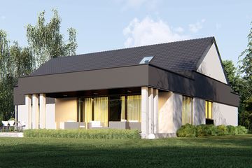  Projekt domu uA377 (WCB1587) - projekt domu parterowego - Zdjęcie 4