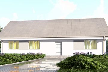  Projekt domu uA455 (WCB1590) - projekt domu parterowego - Zdjęcie 2