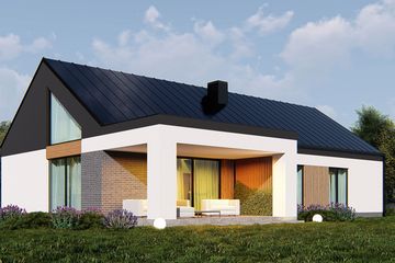  Projekt domu uA386v1 (WCB1591) - projekt domu parterowego - Zdjęcie 4