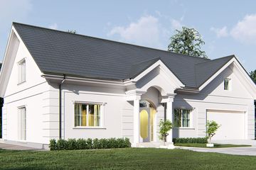  Projekt domu uA382 (WCB1592) - projekt domu parterowego - Zdjęcie 1