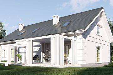  Projekt domu uA382 (WCB1592) - projekt domu parterowego - Zdjęcie 3