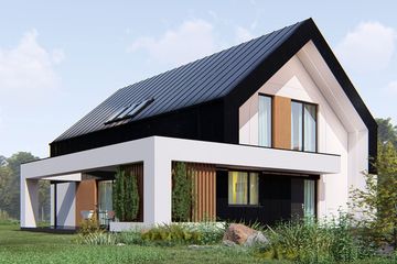  Projekt domu uA390 (WCB1594) - projekt domu parterowego z poddaszem - Zdjęcie 2