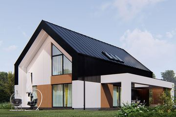  Projekt domu uA390 (WCB1594) - projekt domu parterowego z poddaszem - Zdjęcie 3