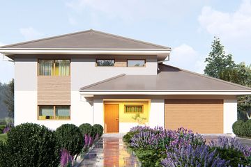  Projekt domu uA398v1 (WCB1595) - projekt domu z pełnym piętrem - Zdjęcie 1