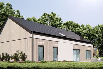  Projekt domu uA387 (WCB1596) - projekt domu parterowego z poddaszem - Zdjęcie 4