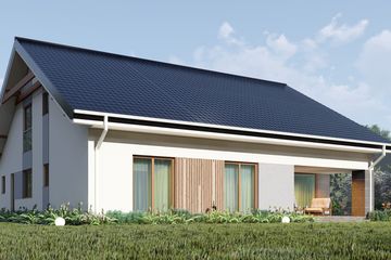  Projekt domu uA419 (WCB1598) - projekt domu parterowego z poddaszem - Zdjęcie 4