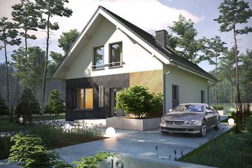  Projekt domu Krajobrazy 99 (WRN1579) - projekt domu parterowego z poddaszem - Zdjęcie 2