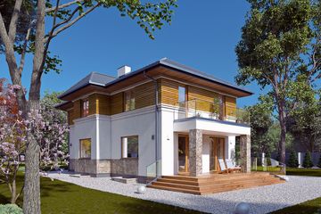  Projekt domu Cyprys 10 (BSA2396) - projekt domu z pełnym piętrem - Zdjęcie 5