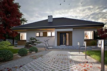  Projekt domu Oliwka bez garażu [B1] (WRF2465) - projekt domu parterowego - Zdjęcie 3