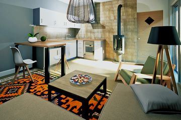  Projekt domu letniskowego Opieńka bez garażu [B1] (WRF2466) - projekt domu letniskowego parterowego - Zdjęcie 5