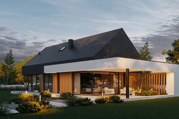  Projekt domu HomeKoncept 144 (KRX1281) - projekt domu parterowego - Zdjęcie 3