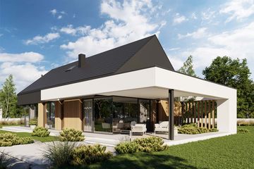  Projekt domu HomeKoncept 144 (KRX1281) - projekt domu parterowego - Zdjęcie 4