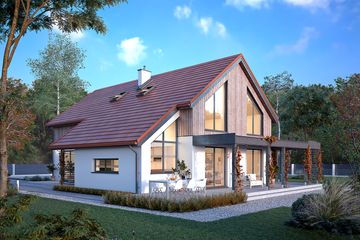  Projekt domu Weranda 7 (BSA2397) - projekt domu parterowego z poddaszem - Zdjęcie 2