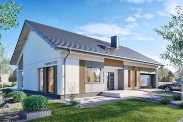  Projekt domu Domena 145 B2 (WRW1409) - projekt domu parterowego - Zdjęcie 1