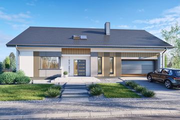  Projekt domu Domena 145 B2 (WRW1409) - projekt domu parterowego - Zdjęcie 2