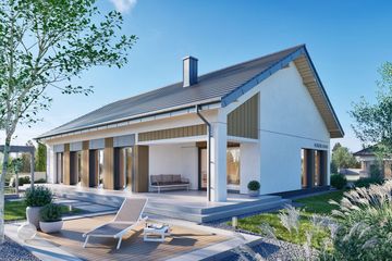  Projekt domu Domena 145 B2 (WRW1409) - projekt domu parterowego - Zdjęcie 3