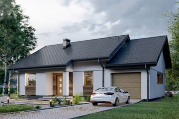  Projekt domu APS 244 wariant 2 + G (LUA1660) - projekt domu parterowego - Zdjęcie 3