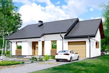  Projekt domu APS 244 wariant 2 + G (LUA1660) - projekt domu parterowego - Zdjęcie 2