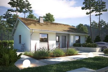  Projekt domu Krajobrazy 33 (WRN1580) - projekt domu parterowego - Zdjęcie 2