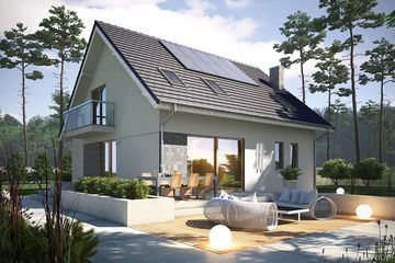  Projekt domu Krajobrazy 37 (WRN1581) - projekt domu parterowego z poddaszem - Zdjęcie 2