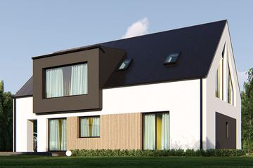  Projekt domu uA358v2 (WCB1605) - projekt domu parterowego z poddaszem - Zdjęcie 2