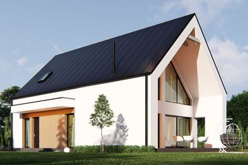  Projekt domu uA358v2 (WCB1605) - projekt domu parterowego z poddaszem - Zdjęcie 3