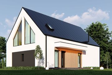  Projekt domu uA358v2 (WCB1605) - projekt domu parterowego z poddaszem - Zdjęcie 4