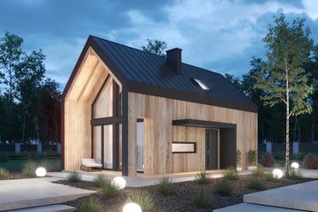  Projekt domu Stodoła 2 mk (KDX1031) - projekt domu parterowego z poddaszem - Zdjęcie 4