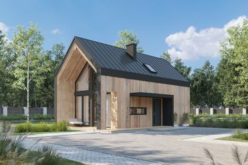  Projekt domu Stodoła 2 mk (KDX1031) - projekt domu parterowego z poddaszem - Zdjęcie 2