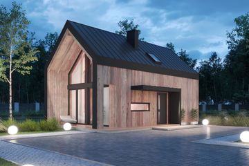  Projekt domu Stodoła 2 mk (KDX1031) - projekt domu parterowego z poddaszem - Zdjęcie 3