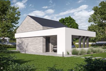  Projekt garażu Garage 05 (KRZ1124) - projekt garażu parterowego - Zdjęcie 3