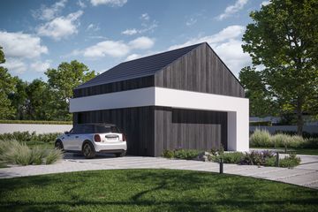  Projekt garażu Garage 07 (KRZ1126) - projekt garażu parterowego - Zdjęcie 1