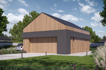  Projekt garażu Garage 08 (KRZ1127) - projekt garażu parterowego - Zdjęcie 4