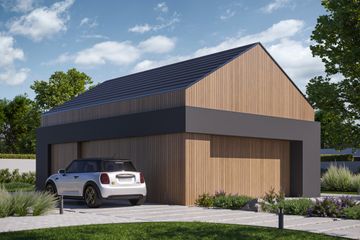  Projekt garażu Garage 08 (KRZ1127) - projekt garażu parterowego - Zdjęcie 1