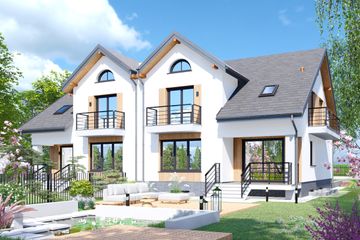  Projekt domu APS 049 dwulokalowy (LUA1669) - projekt domu parterowego z poddaszem - Zdjęcie 5