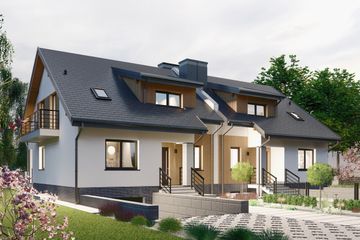  Projekt domu APS 049 dwulokalowy (LUA1669) - projekt domu parterowego z poddaszem - Zdjęcie 3