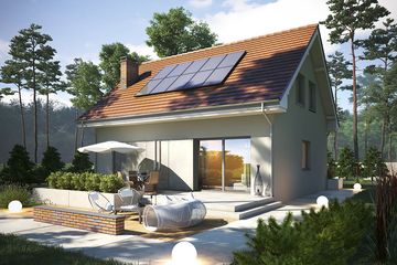  Projekt domu Krajobrazy 19 (WRN1576) - projekt domu parterowego z poddaszem - Zdjęcie 1