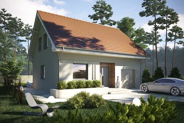  Projekt domu Krajobrazy 19 (WRN1576) - projekt domu parterowego z poddaszem - Zdjęcie 2