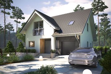  Projekt domu Krajobrazy 25 (WRN1578) - projekt domu parterowego z poddaszem - Zdjęcie 2