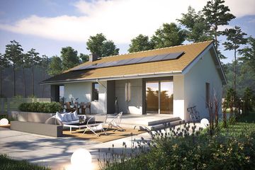  Projekt domu Krajobrazy 47 (WRN1584) - projekt domu parterowego - Zdjęcie 1