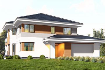  Projekt domu uA23v4 (WCB1607) - projekt domu z pełnym piętrem - Zdjęcie 1